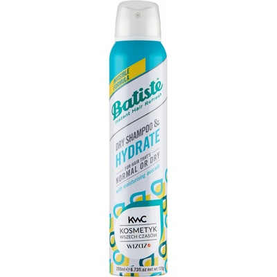 Batiste Hydrating suchý šampon pro normální nebo suché vlasy 200 ml