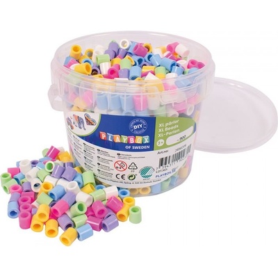 PLAYBOX Zažehlovací korálky v kbelíku XL - pastelové 900ks