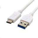 Kabel C-TECH USB 3.0 AM na Type-C kabel (AM/CM), 1m, bílý - CB-USB3C-10W