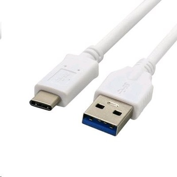 Kabel C-TECH USB 3.0 AM na Type-C kabel (AM/CM), 1m, bílý - CB-USB3C-10W