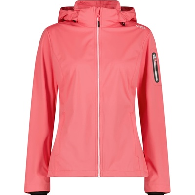 CMP Дамско софтшел яке CMP Women's Light Softshell Jacket Zip Hood Softshell jacket - Coral - размер 34 (EU) (103-2139-1611)