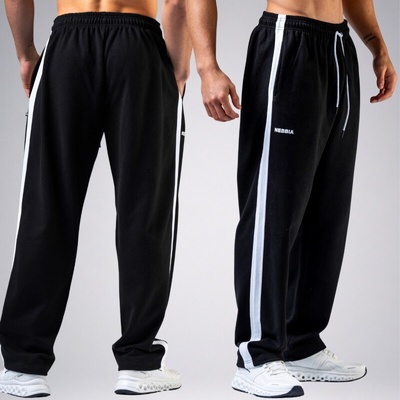 Nebbia Relaxed fit tepláky POWER černé
