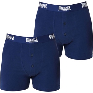Lonsdale Мъжки боксерки Lonsdale 2 Pack Boxer Shorts Mens - Navy