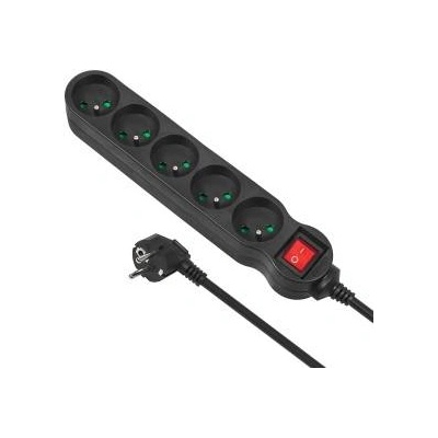Maclean Power strip Maclean Energy 5 sockets 3 m black (MCE184)