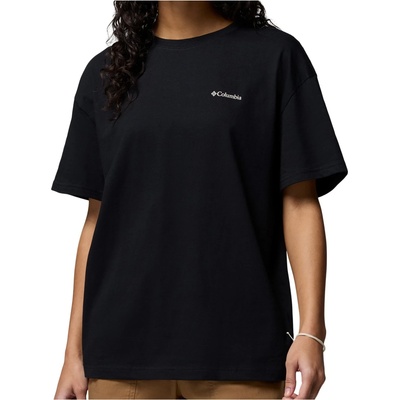 Columbia Дамска тениска Columbia Women's Rolling Bend Graphic Oversized Tee T-shirt - Black / Floral Groove - размер XS (916-5699-0111)