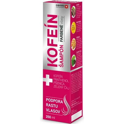 Cemio Kofeín Šampón na farbené vlasy 250 ml
