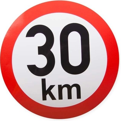 Samolepka rychlost 30 km, průměr 200 mm