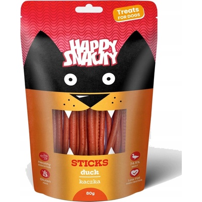 Happy Snacky PATYČKY Z KAČACIEHO MÄSA 80 g