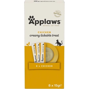 Applaws Пилешка Кремообразна Лакомство за Котки 8 x 15 г