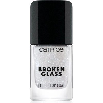 Catrice Broken Glass Effect Top Coat vrchní lak na nehty se třpytkami 050 Sparkling Reflection 10.5 ml