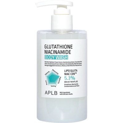 APLB Glutathione Niacinamide Body Wash хидратиращ и освежаващ душ гел 300 мл