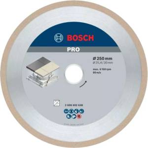 Bosch - Диамантен режещ диск за плочки и облицовки 250x30/25, 4 мм 2608602638 (2608602638)