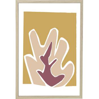 Bloomingville Плакат с рамка Bloomingville 45 x 65 см жълто-розов (82044077)