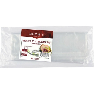 BROWIN No.313230 Vrecká do šunkovaru 3 kg, 22,5 x 32 cm, 20 ks