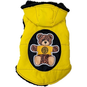 Жълто шушляково яке за куче (11358)