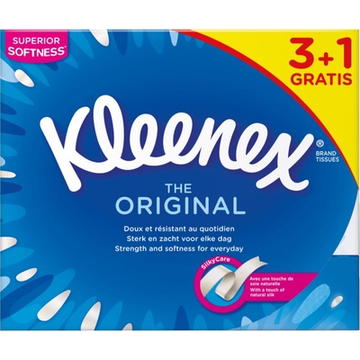 Kleenex Original Box хартиени кърпички 3+1 72 бр