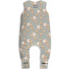 Sleepee spací vak s nohavicami Vintage Animals Sky Blue Cream