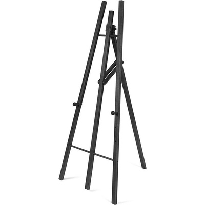 Jansen Display Dřevený stojan pro křídové tabule, černý, 115 x 1700 mm
