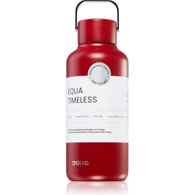 Equa Timeless fľaša na vodu z nehrdzavejúcej ocele malá farba Wine Not 600 ml