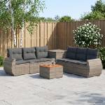 vidaXL Комплект дивани 8 бр. Сив и тъмен сив 55 x 55 x 37 см (3448442)
