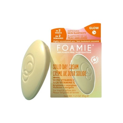 Foamie Energy Glow Solid Day Cream Tuhý pleťový krém 35 g