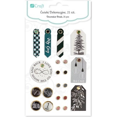 DP Craft Špendlíky scrapbookové dekorační 21ks