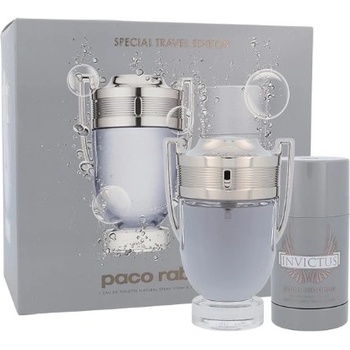 Paco Rabanne Invictus EDT 100 ml + 75 ml deostick darčeková sada