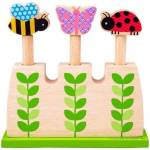 Bigjigs Toys - Дървени изскачащи градински буболечки