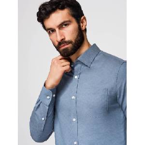 Ombre Clothing Мъжка сатенена риза Ombre Clothing SLIM FIT OM-SHCS-0174 Ombre Clothing | Sin | МЪЖЕ | L
