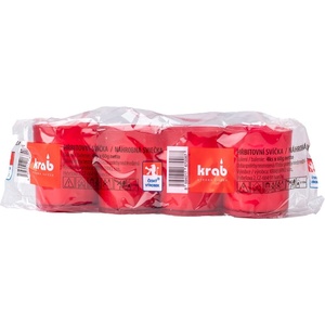 KRAB BRNO, s. r. o KRAB BRNO, s. r. o. Гробнища свещ 60 гр. 15 часа 4 бр. червено пресована