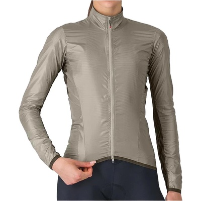 Castelli Дамска фланелка с къс ръкав за колоездене Castelli Women's Aria Shell 2 Jacket Cycling jersey - Clay (156-2741-0214)