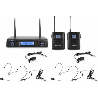 Vonyx WM62B Wireless Micro UHF With 2 Bodypack