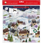 Flame Tree Publishing Bex Parkin: Doves Advent Calendar (with Stickers)