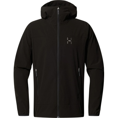 Haglöfs Мъжко софтшел яке Haglöfs Rosson Softshell Hood Softshell jacket - True Black (003-3129-0311)