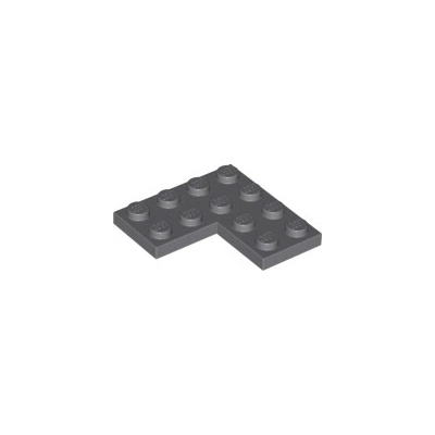 Lego 2639 Dark Bluish Gray Plate 4 x 4 Corner