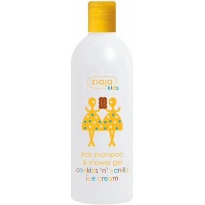 Ziaja Kids Cookies and Vanilla Ice Cream dětský šampon a sprchový gel 2v1 400 ml