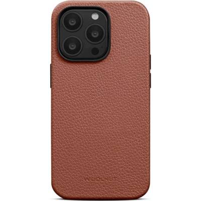 WOOLnut Leather MagSafe Case - кожен (естествена кожа) кейс с MagSafe за iPhone 14 Pro (кафяв)