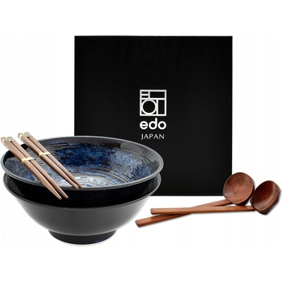 Emro Aziatica Sada misek Edo Japan s hůlkami a lžící Uzu 22 cm