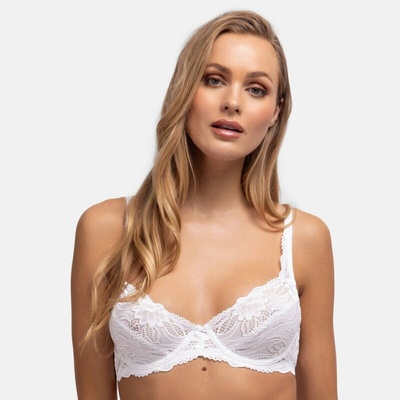 Blancheporte Céline Dorina® zo strečovej čipk , s kosticami biela