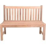 Garden Pleasure Градинска пейка от масивно дърво в естествен цвят Solo - Garden Pleasure (940295)