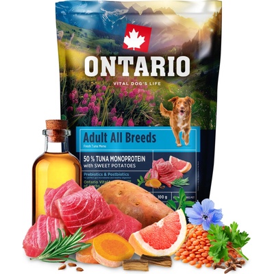 Ontario Adult All Breeds Monoprotein Tuna & Sweet Potatoes 0,1 kg