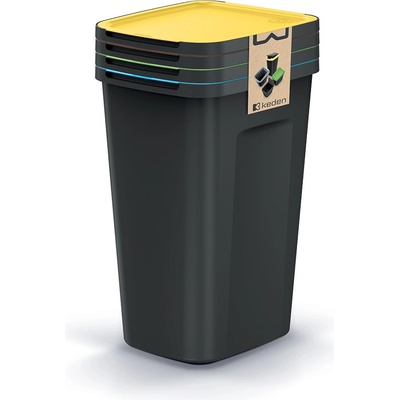 Compacta Q Flap Plus Odpadkový kôš set 4 x 50 l