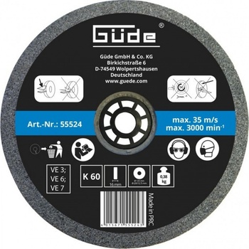 Güde Kotouč brusný 125 mm K60 55524