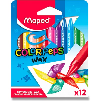 Maped Voskové pastelky Wax Jumbo trojhranné 12ks