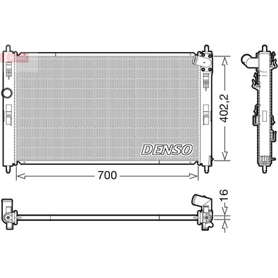 Chladič motora, chladič vody DENSO DRM45050