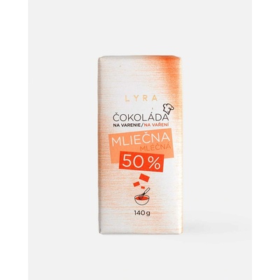 Lyra ČOKOLÁDA na varenie mliečna 50% 140 g