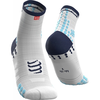 Compressport ponožky Pro Racing Socks V3.0 Run High white blue