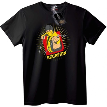 NOONEBRAND Тениска Scorpion Mortal Kombat - 2XL, White