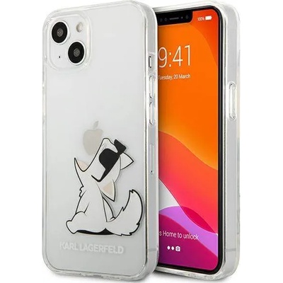 KARL LAGERFELD Choupette Fun Case - дизайнерски кейс с висока защита за iPhone 13 mini (прозрачен)