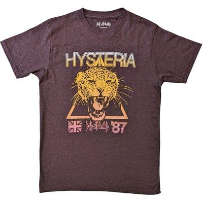 Def Leppard Hysteria World Tour (Back Print) Brown L Риза (DEFLTS21MBR03)